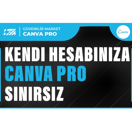  Anlık  Canva Pro Sınırsız + Kendi Hesabınıza